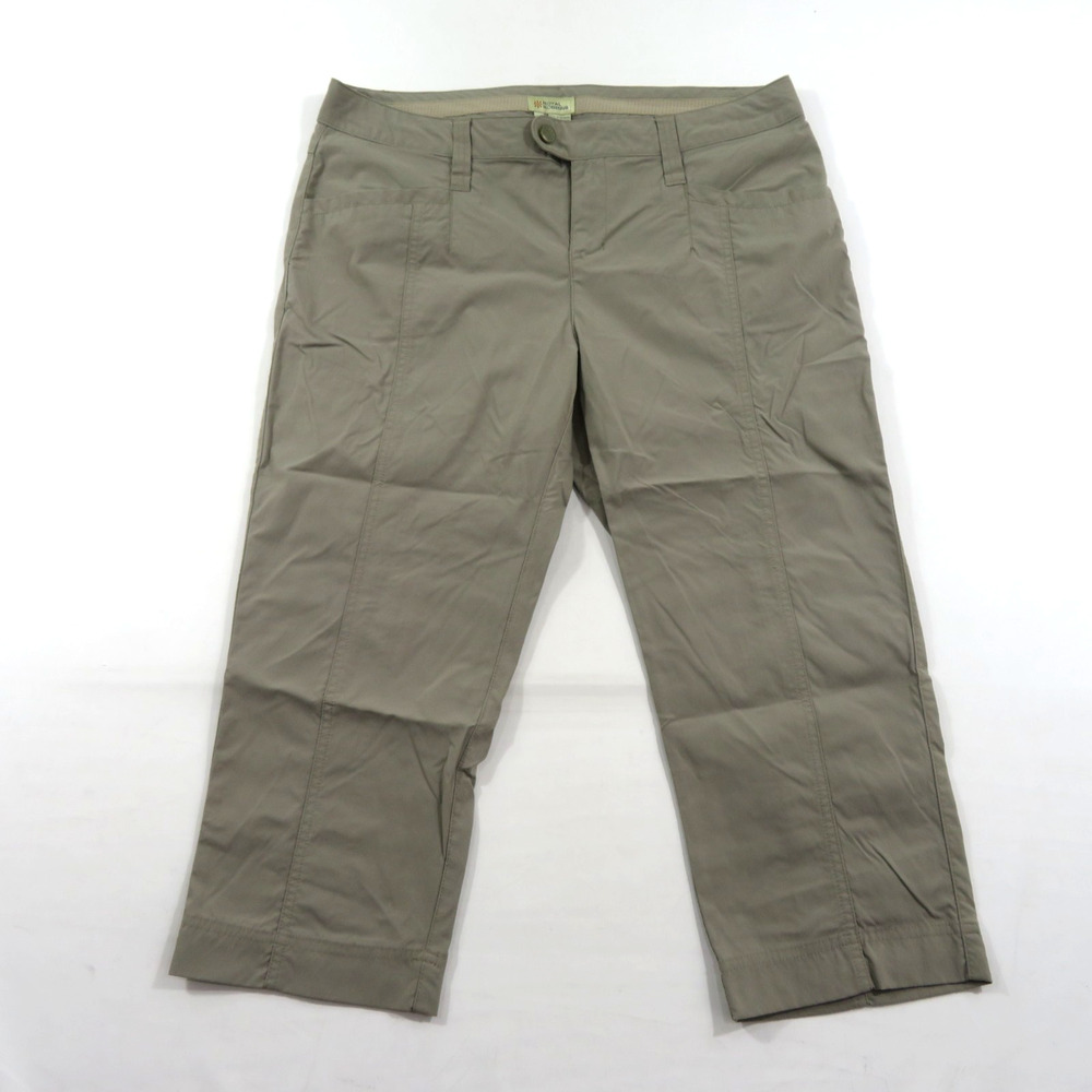 Royal Robbins Capri Pants Womens Sz 12 Measure 34 Khiaki Snap W/ Zipper